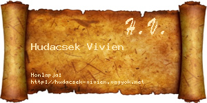 Hudacsek Vivien névjegykártya