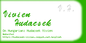 vivien hudacsek business card